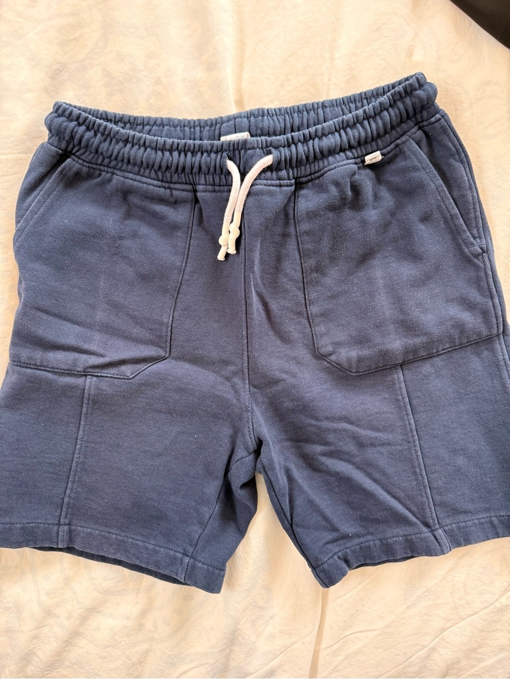 Boys Navy Drawstring Shorts